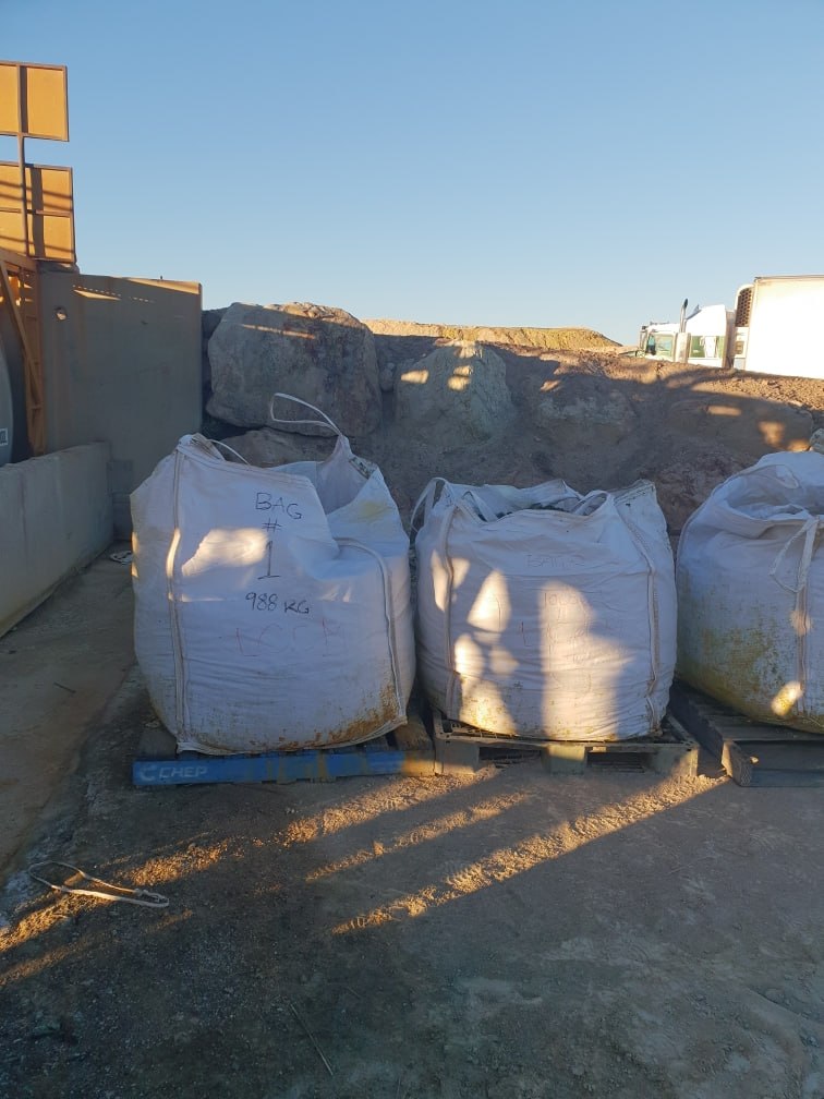 Cement copper in bulk bags